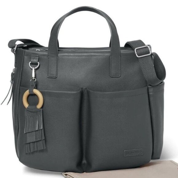 SKIP HOP GREENWICH DIAPER BAG SMOKE - Picture 1 of 16